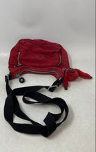 Load image into Gallery viewer, Kipling Womens Red Adjustable Strap Zipper Pocket Crossbody Bag