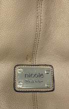 Load image into Gallery viewer, Nicole By Nicole Miller Womens Brown Leather Double Handle Shoulder Bag