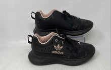 Load image into Gallery viewer, Adidas Unisex Black Light Pink Camouflage Lace-Up Sneakers Shoes Size M6 W8