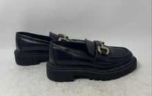 Load image into Gallery viewer, H&M Womens Black Leather Slip-On Chunky Heel Loafer Shoes Size EUR 39