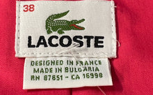 Load image into Gallery viewer, Lacoste Womens Red Long Sleeve Button Front Double-Breasted Pea Coat Size 38