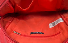 Load image into Gallery viewer, Terranova Womens Red Leather Front Zip Pocket Adjustable Shoulder Strap Backpack