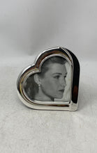 Load image into Gallery viewer, Royal Limited Silver-Tone Heart-Shaped Free Standing Picture Frame With Box