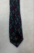 Load image into Gallery viewer, Mallory And Church Mens Multicolor Printed Silk Adjustable Designer Tie