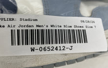Load image into Gallery viewer, Nike Womens Air Jordan 1 Mid BQ6472-140 White Blue Lace-Up Sneaker Shoes Size 7