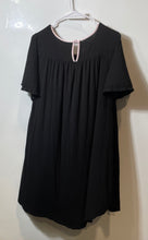 Load image into Gallery viewer, Kate Spade New York Womens Black Short Sleeve Keyhole Sleep Shirt Size S