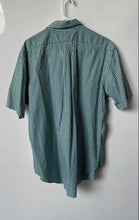 Load image into Gallery viewer, Ralph Lauren Mens Green Striped Cotton Classic Fit Button-Up Shirt Size L