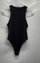Load image into Gallery viewer, Zara Womens Black Sleeveless Collarless High Neck One-Piece Bodysuit Size Small