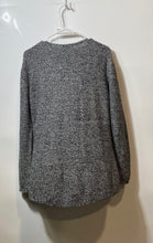 Load image into Gallery viewer, New York & Company Womens Black White V-Neck Half-Zip Pullover Sweater Size M