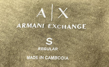Load image into Gallery viewer, Armani Exchange Mens Brown Short Sleeve Crew Neck Pullover T-Shirt Size S