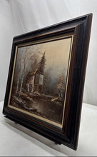 Load image into Gallery viewer, Oil Painting On Canvas Depicting A Water Mill Signed By The Artist Canfield