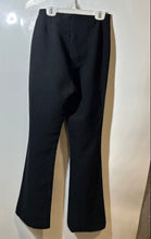Load image into Gallery viewer, Zara Womens Black Flat Front Bootcut Leg Hook & Bar Dress Pants Size XS