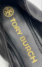 Load image into Gallery viewer, Authentic Tory Burch Womens Black Leather Slip-On Ballet Flats Size 9.5M
