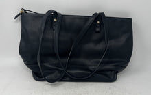 Load image into Gallery viewer, Nanette Lepore Womens Brielle Black Leather Inner Pocket Double Handle Tote Bag