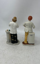 Load image into Gallery viewer, Lefton & Flambro Porcelain 2 Pcs Dentist & Emmett Kelly Figurines Set With Tag