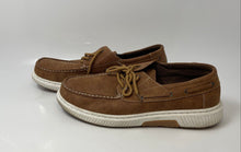 Load image into Gallery viewer, Xray Mens Brown Leather Moc Toe Low Top Lace-Up Boat Shoes Size 12