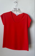 Load image into Gallery viewer, Diane Von Furstenberg Womens Orange Sleeveless Pullover Blouse Top Size P