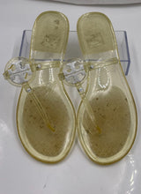 Load image into Gallery viewer, Authentic Tory Burch Womens Mini Miller Clear Jelly Thong Sandals Size 9M