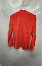 Load image into Gallery viewer, Calvin Klein Womens Orange Long Sleeve Snap Front Blouse Top Size Small