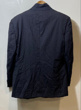Load image into Gallery viewer, Authentic Christian Dior Mens Blue Long Sleeve One-Button Blazer Size 43L