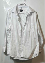 Load image into Gallery viewer, Pierre Cardin Mens White Long Sleeve Collared Slim Fit Dress Shirt Size Large