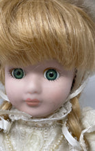Load image into Gallery viewer, Vintage Collection Blonde Hair Victorian Porcelain Doll In Wedding Dress