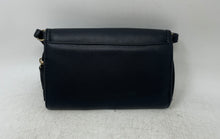 Load image into Gallery viewer, Jones New York Womens Black Leather Adjustable Strap Inner Pockets Crossbody Bag