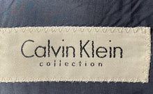 Load image into Gallery viewer, Calvin Klein Mens Black Striped Long Sleeve Single-Breasted Two Button Blazer 38