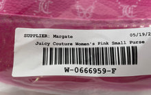 Load image into Gallery viewer, Juicy Couture Womens Pink Monogram Faux Leather Glitter Small Satchel Purse