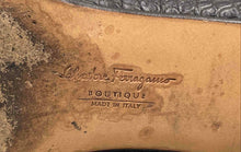 Load image into Gallery viewer, Authentic Salvatore Ferragamo Womens Brown Loafers Shoes Size 8 AA Damaged
