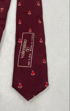 Load image into Gallery viewer, La Cravat By Valentino Mens Red Printed Silk Adjustable Designer Tie
