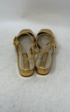 Load image into Gallery viewer, Franco Sarto Womens Destin Gold-Tone Square Toe Slingback Flats Size 5M