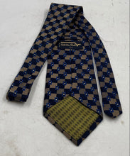 Load image into Gallery viewer, Valentino Mens Blue Brown Printed Adjustable Pointed Tie