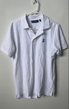 Load image into Gallery viewer, Psycho Bunny Mens White Cotton Spread Collar Short Sleeve Polo Shirt Size 4