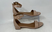 Load image into Gallery viewer, 14th & Union Womens Nude Open Toe Block Heel Ankle Strap Sandals Size 6 M