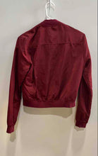 Load image into Gallery viewer, Forever 21 Womens Red Long Sleeve Front Full-Zip Bomber Jacket Size Small