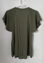 Load image into Gallery viewer, Loft Womens Green Short Sleeve V-Neck Pullover Blouse Top Size Small