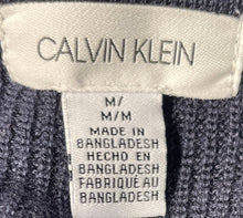 Load image into Gallery viewer, Calvin Klein Womens Blue Round Neck Knitted Pullover Sweater Size Medium