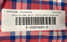 Load image into Gallery viewer, Nautica Mens Multicolor Plaid Collared Short Sleeve Button-Up Shirt Size XXL