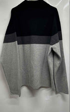 Load image into Gallery viewer, Gap Mens Navy Blue Gray Colorblock Long Sleeve Crew Neck 1/4 Zip Sweater Sz XXL