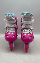 Load image into Gallery viewer, Chicago Skates Kids Multicolor Inline Skates Size S 10-13 With Protective Gear