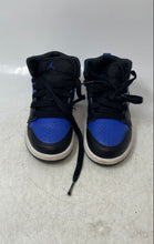 Load image into Gallery viewer, Nike Kids Air Jordan 1 Mid 640734-077 Black Blue Lace-Up Sneaker Shoes Size 11C