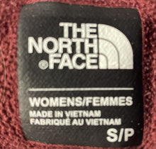 Load image into Gallery viewer, The North Face Womens Dark Red Long Thumbhole Sleeve Full-Zip Hoodie Size S