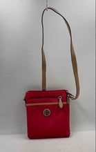 Load image into Gallery viewer, Authentic Giani Bernini Womens North South Red Saffiano Leather Crossbody Purse