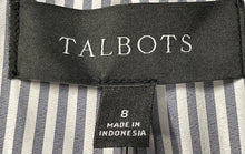 Load image into Gallery viewer, Talbots Womens Navy Blue Long Sleeve One-Button Blazer Size 8 With Tag