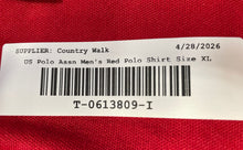 Load image into Gallery viewer, U.S. Polo Assn. Mens Red Short Sleeve Button Front Collared Polo Shirt Size XL
