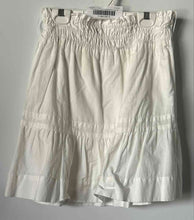 Load image into Gallery viewer, Anthropologie Womens White Smocked Pull-On Tiered Mini Skirt Size X-Small