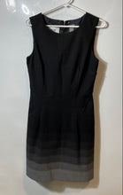Load image into Gallery viewer, Ann Taylor Womens Black Gray Sleeveless Round Neck Sheath Dress Size 6