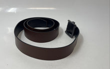Load image into Gallery viewer, Timberland Mens Dark Brown Black Leather Adjustable Buckle Reversible Dress Belt