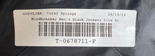 Load image into Gallery viewer, Original Windbreaker Mens Black Long Sleeve Full-Zip Bomber Jackets Size XL